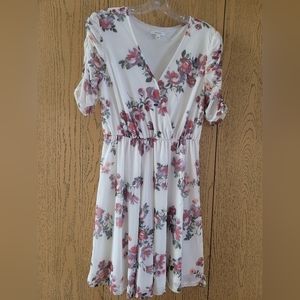Maurices White Floral Dress